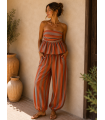 Conjunto Toscana. Monos / Conjuntos. Color: terracota, pistacho, granate