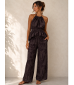 Conjunto Venice. Monos / Conjuntos. Color: rosa, marron chocolate, negro; Tallas: