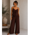 Conjunto Summer. Monos / Conjuntos. Color: marron chocolate, crudo; Tallas: talla