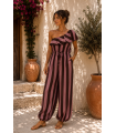 Mono Toscana. Monos / Conjuntos. Color: azul marino, rosa; Tallas: talla unica |