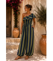 Mono Toscana. Monos / Conjuntos. Color: azul marino, rosa; Tallas: talla unica |
