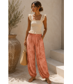 Pantalon Palmeras. Pantalones / Shorts. Color: azul noche, vino, caldera; Tallas: