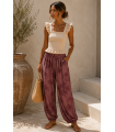 Pantalon Palmeras. Pantalones / Shorts. Color: caldera, azul noche, vino, verde