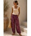 Pantalon Palmeras. Pantalones / Shorts. Color: caldera, azul noche, vino, verde