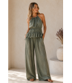 Conjunto Venice. Monos / Conjuntos. Color: rosa, negro, marron chocolate, verde