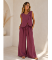 Conjunto Eva. Monos / Conjuntos. Color: buganvilla, caldera, marfil; Tallas: