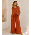 Conjunto Eva. Monos / Conjuntos. Color: buganvilla, caldera, marfil; Tallas: