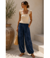 Pantalon Palmeras. Pantalones / Shorts. Color: caldera, azul noche, vino, verde