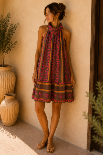 Vestido Summer. Vestidos. Color: verde kaki, frambuesa, azul marino; Tallas:
