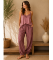 Pantalon Altea. Pantalones / Shorts. Color: mandarina, vino, azul noche