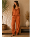 Pantalon Altea. Pantalones / Shorts. Color: mandarina, vino, azul noche