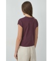 Camiseta Angel Berenjena. Inicio.  | Bambalinas Closet