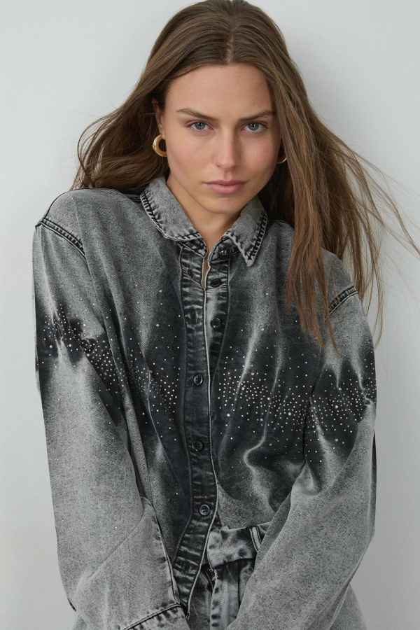 Camisa Demin Star. Camisetas / Camisas BSB. Tallas: s, m, l | Bambalinas Closet
