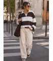 Sudadera Beverly. Sueters / Jersey. Color: azul marino, granate, marron