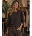 Camiseta Estrella. Camisetas. Color: blanco, burdeos, marron chocolate, negro;