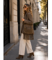 Bandolera Flecos. Bolsos. Color: taupe, gris antracita | Bambalinas Closet