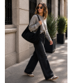 Bolso Saco. Bolsos. Color: marron chocolate, verde kaki, granate, negro |