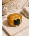 Brazalete Ginebra. Bisuteria. Color: marron chocolate, burdeos, mostaza, marfil |