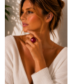 Anillo Marbella. Bisuteria. Color: marron chocolate, burdeos, negro | Bambalinas