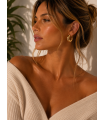 Pendientes Arito. Bisuteria. Color: plateado, dorado | Bambalinas Closet