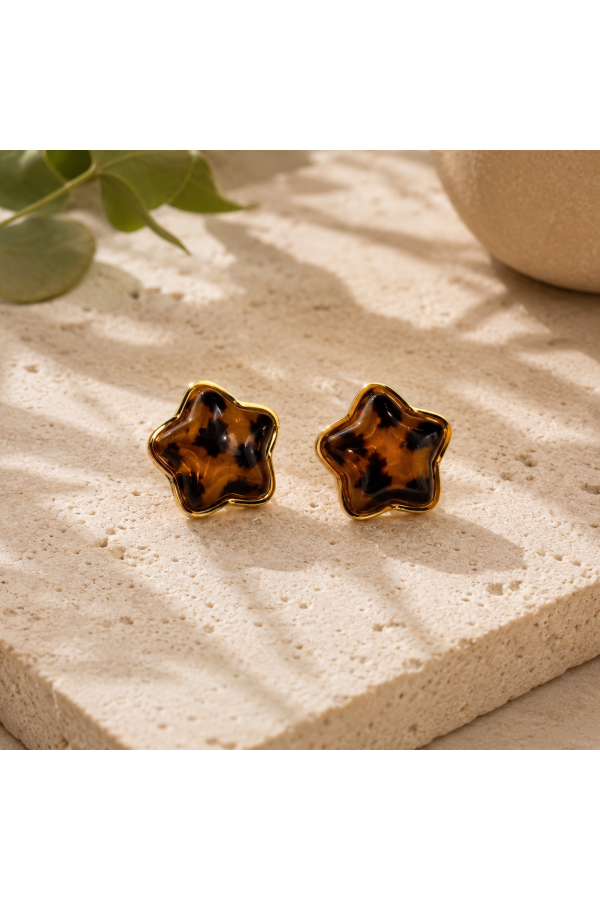 Pendientes Estrellita Leo. Bisuteria.  | Bambalinas Closet