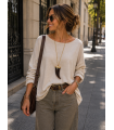 Maxi Cuerno. Bisuteria. Color: granate, marron chocolate | Bambalinas Closet
