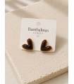 Pendientes Cuore Choco. Bisuteria.  | Bambalinas Closet