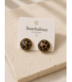 Pendientes Boton Animal. Bisuteria. Color: crudo, camel | Bambalinas Closet
