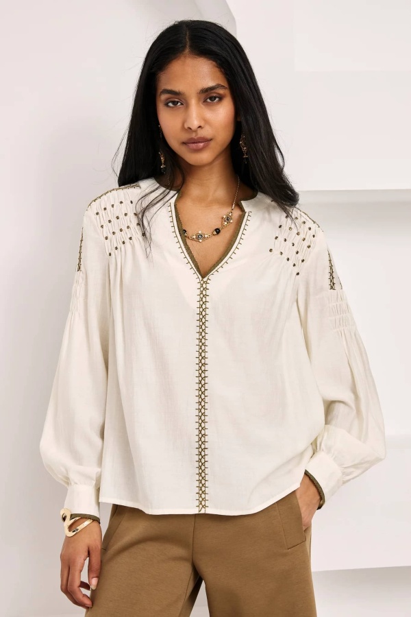 Blusa Zainab. Partes de arriba NÜD & NKN. Tallas: s, m, l, xs | Bambalinas Closet