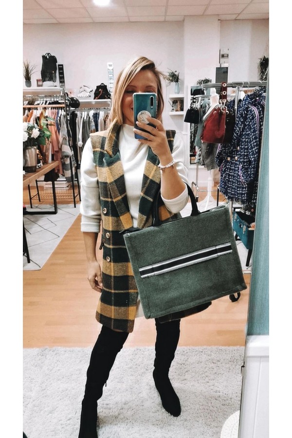 Bolso Oxford Liso. Bolsos. Color: negro, verde militar, visón | Bambalinas Closet