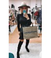 Bolso Oxford Liso. Bolsos. Color: negro, verde militar, visón | Bambalinas Closet