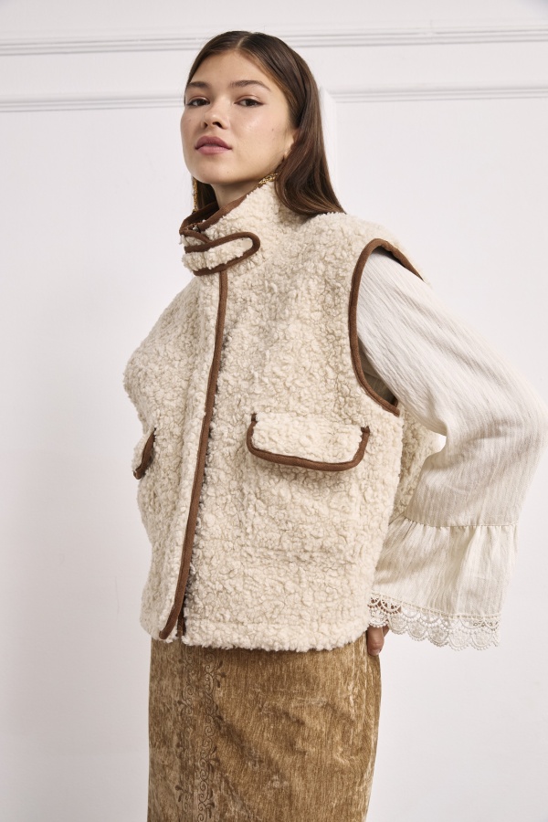 Chaleco Loto. Prenda exterior NUD & NKN. Tallas: s, m, l, xs | Bambalinas Closet