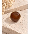 Anillo Mara. Bisuteria. Color: verde kaki, marron chocolate | Bambalinas Closet