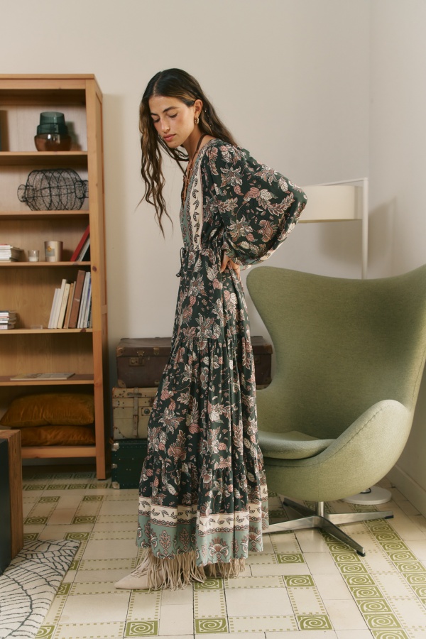 Vestido Green Haze. vestidos largos. Tallas: s, m, l, xs | Bambalinas Closet