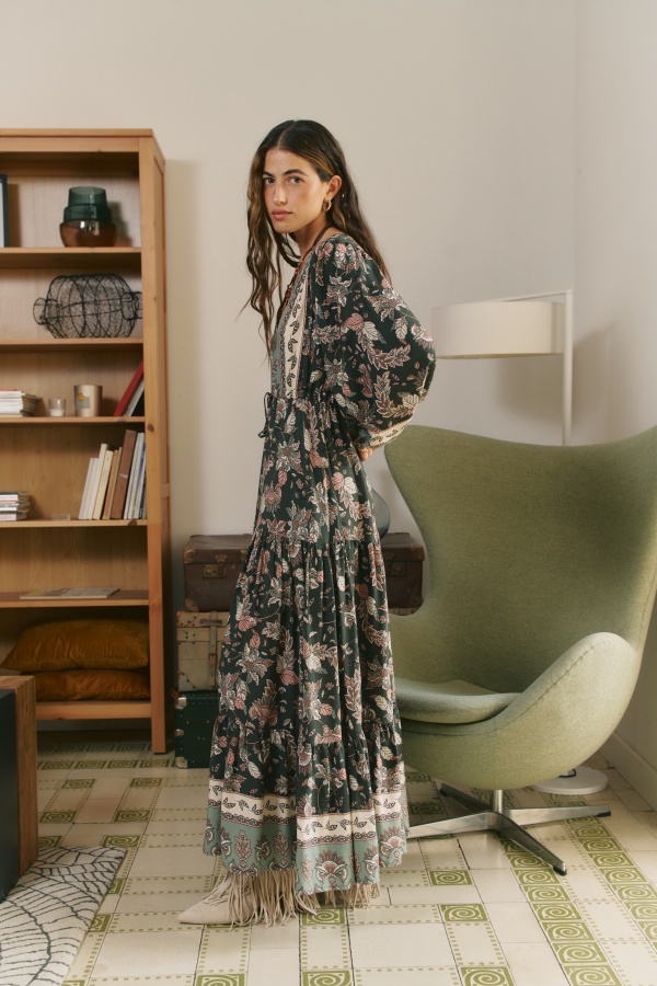 Vestido Green Haze. vestidos largos. Tallas: s, m, l, xs | Bambalinas Closet