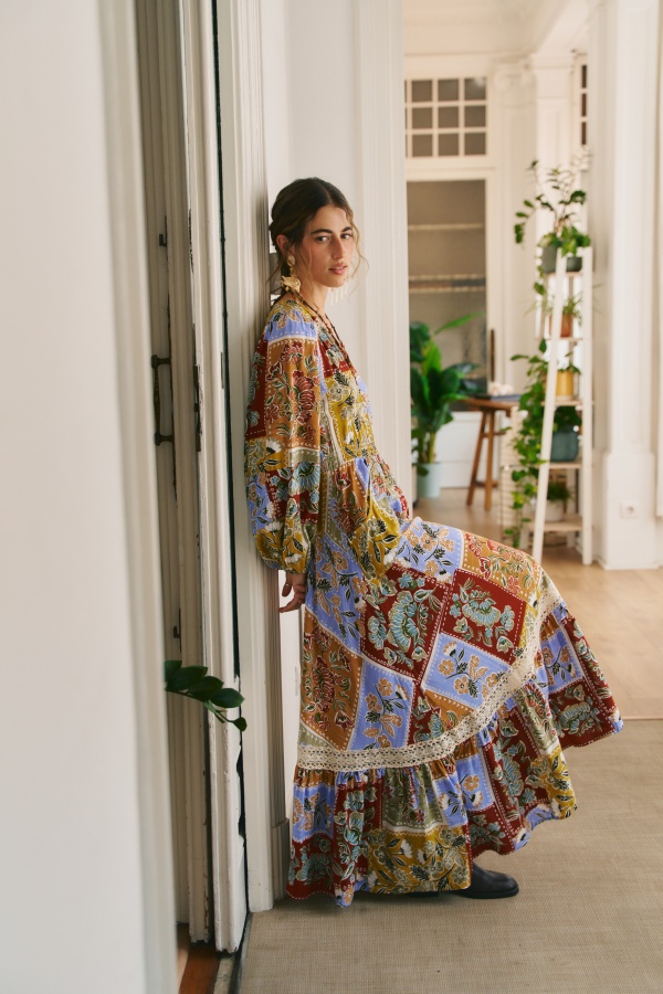 Vestido Cottage. vestidos largos. Tallas: s, m, l, xs | Bambalinas Closet