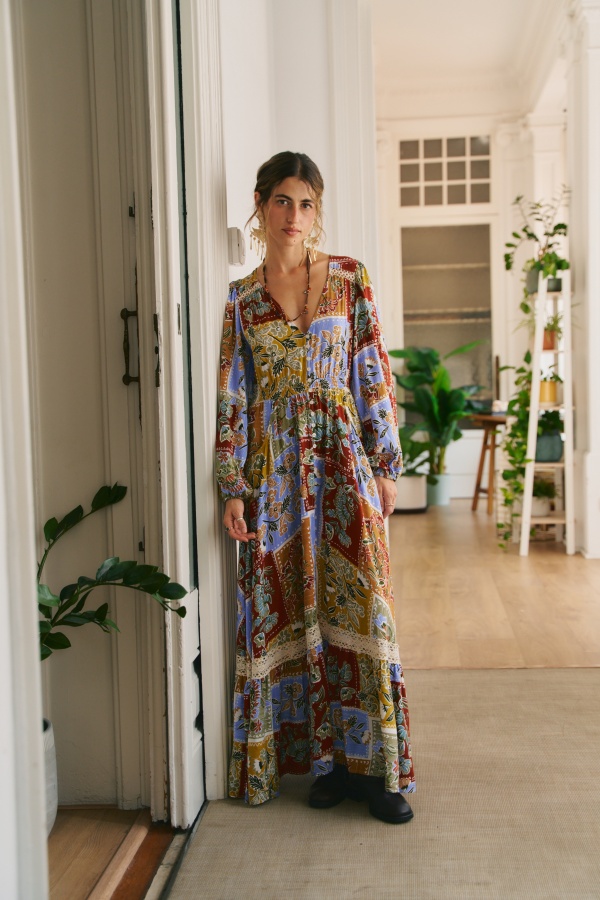 Vestido Cottage. vestidos largos. Tallas: s, m, l, xs | Bambalinas Closet