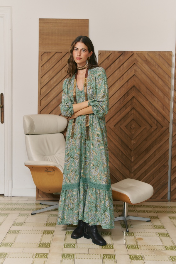 Vestido Carmen. vestidos largos. Tallas: s, m, l, xs | Bambalinas Closet