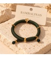 Pulsera Princesa. Bisuteria. Color: beige, azul noche, burdeos, verde botella