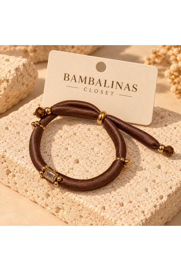 Pulsera Princesa. Bisuteria. Color: beige, azul noche, burdeos, verde botella