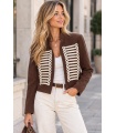 Chaqueta Corsario Choco. Prenda exterior.  | Bambalinas Closet