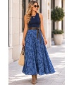 Falda Silvestre Marino. Faldas Basic.  | Bambalinas Closet