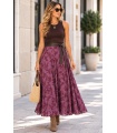 Falda Silvestre Vino. Faldas Basic.  | Bambalinas Closet