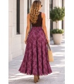 Falda Silvestre Vino. Faldas Basic.  | Bambalinas Closet