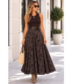 Falda Silvestre Choco. Faldas Basic.  | Bambalinas Closet