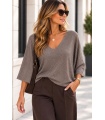 Sueter Brillo. Sueters / Jersey. Color: marron chocolate, negro; Tallas: talla