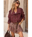 Gabardina Vino. Prenda exterior.  | Bambalinas Closet