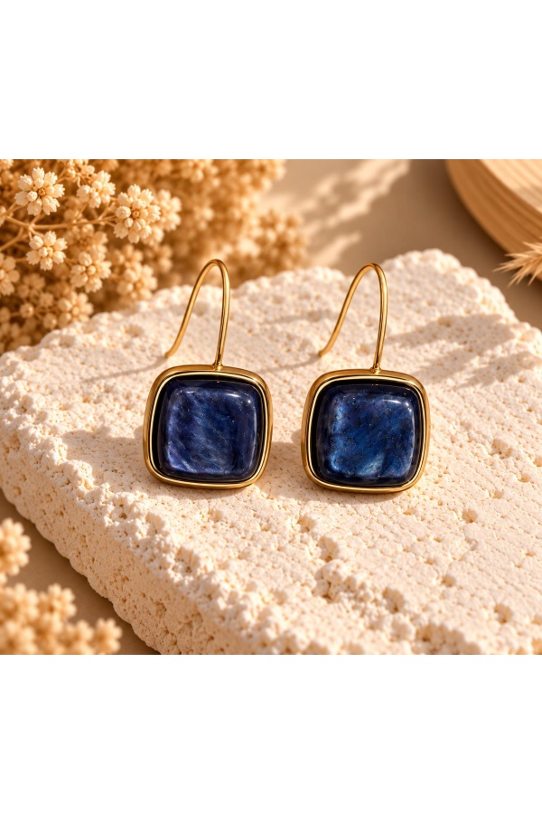 Pendientes Cubo Marino. Bisuteria.  | Bambalinas Closet