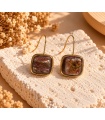 Pendientes Cubo Choco. Bisuteria.  | Bambalinas Closet