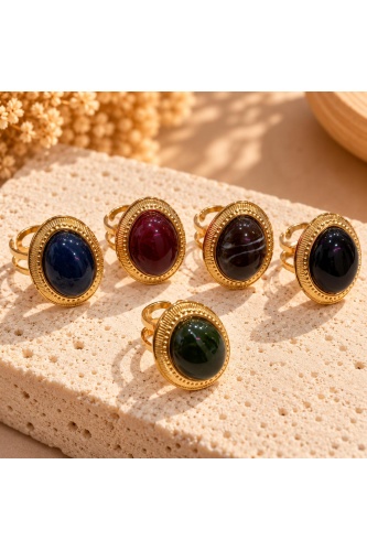 Anillo Indiana. Inicio. Color: negro, marron, azul marino, verde militar, burdeos